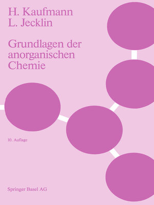 cover image of Grundlagen der anorganischen Chemie